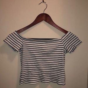 off the shoulder crop top